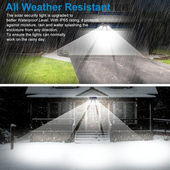 NEW Solar Outdoor Lights, Kasonic ML5000 Motion Sensor Security LED High - Picture 6 of 8